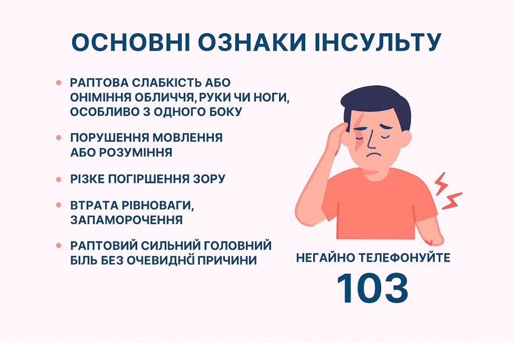 симптоми інсульту