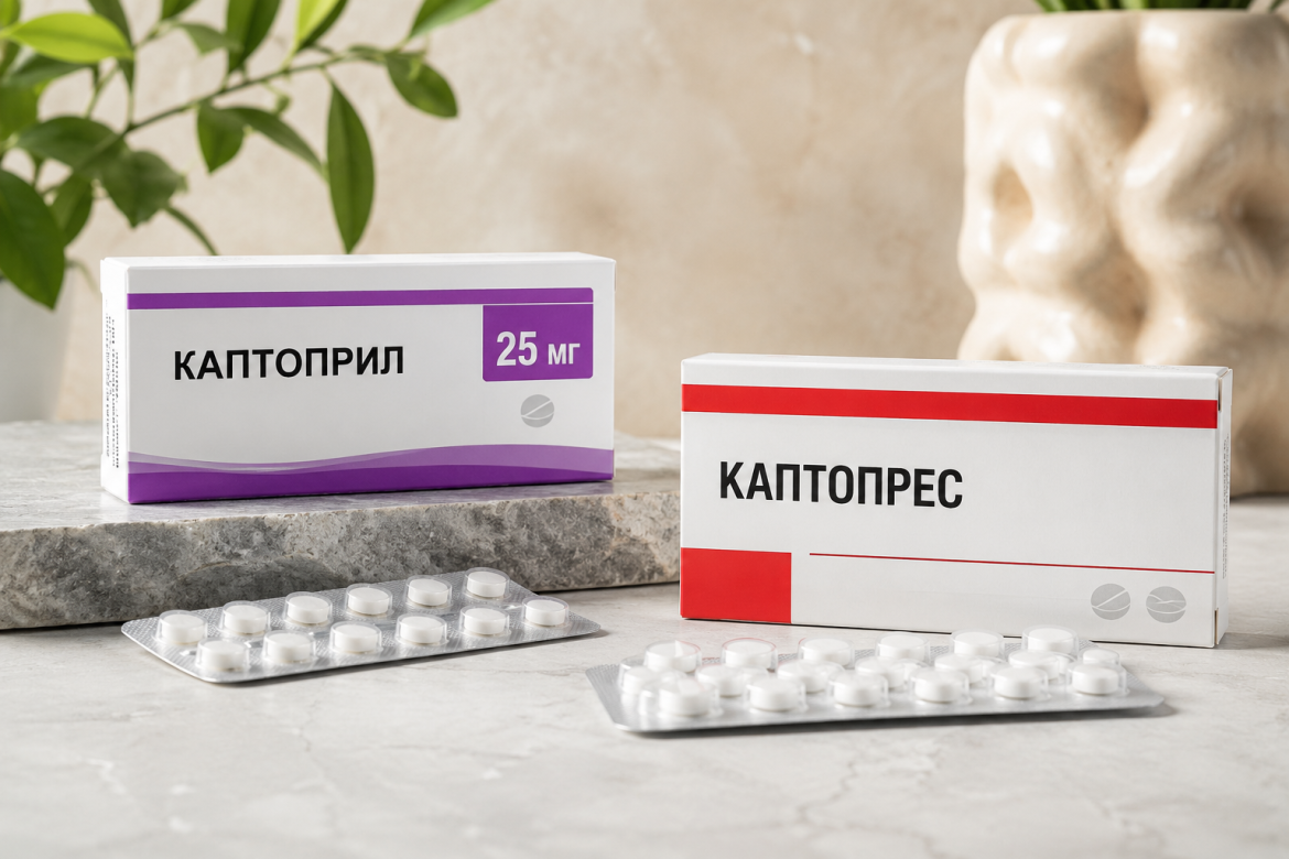 Ліки Каптоприл і Каптопрес